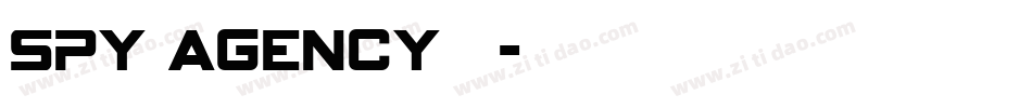 spy agency普通字体转换
